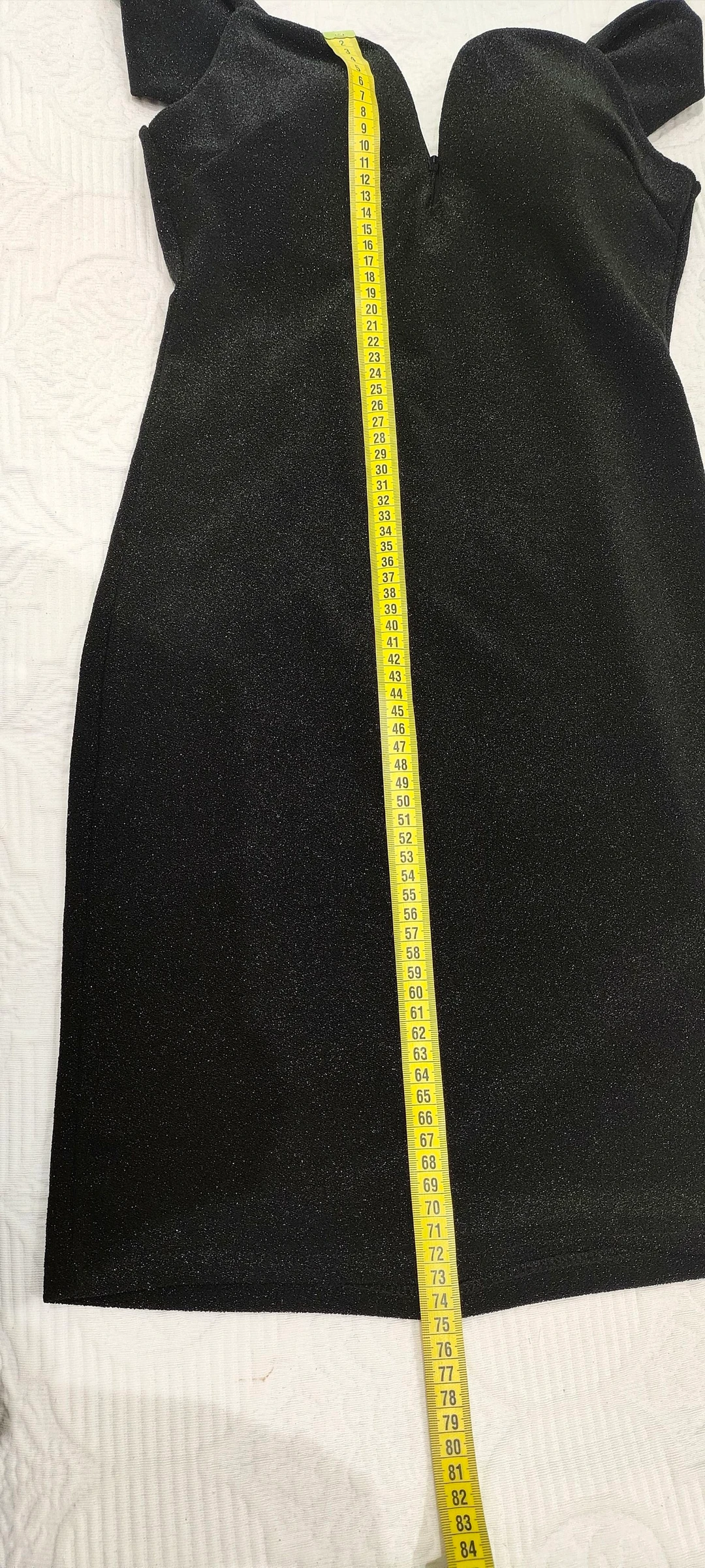 Vestido negro glitter fiesta – Italy – talla única elegante – photo 7